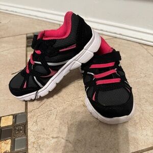 Danskin Toddler Girls Size 11 Tennis Shoes Sneakers Pink Black y2k Punk Rock EUC